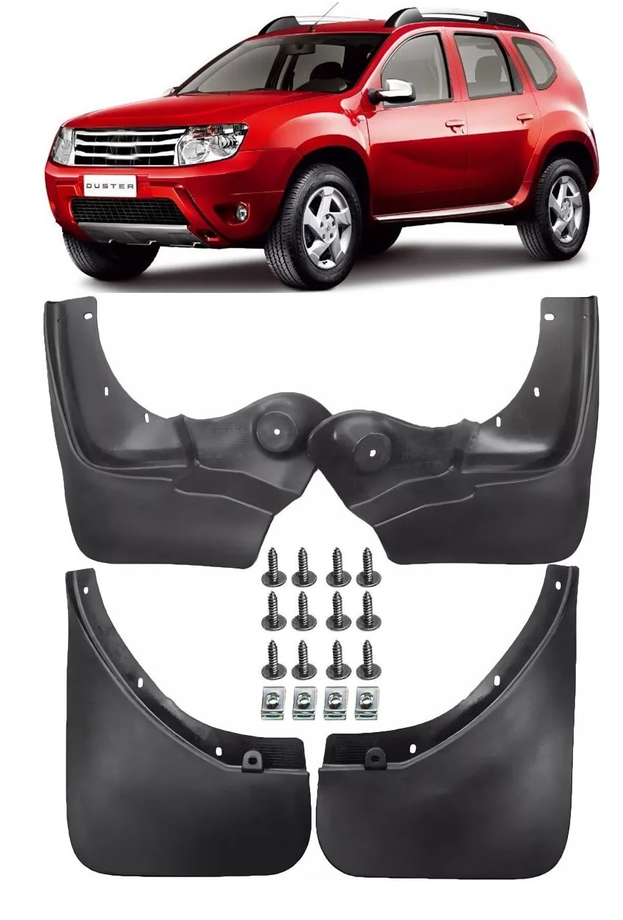 Accesorii pentru exterior - Set Aparatori Noroi Dedicate, Fata si Spate  Dacia Duster MK I (2010 - 2017)