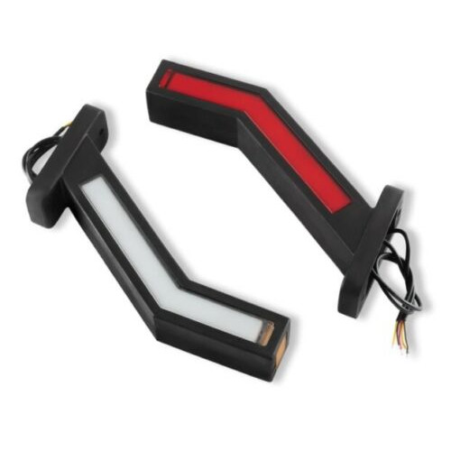 Set Lampi Gabarit, Stanga si Dreapta, LED, Neon Efect, Lumina Dinamica, 3 Functii, 12-24V, 22cm [5]