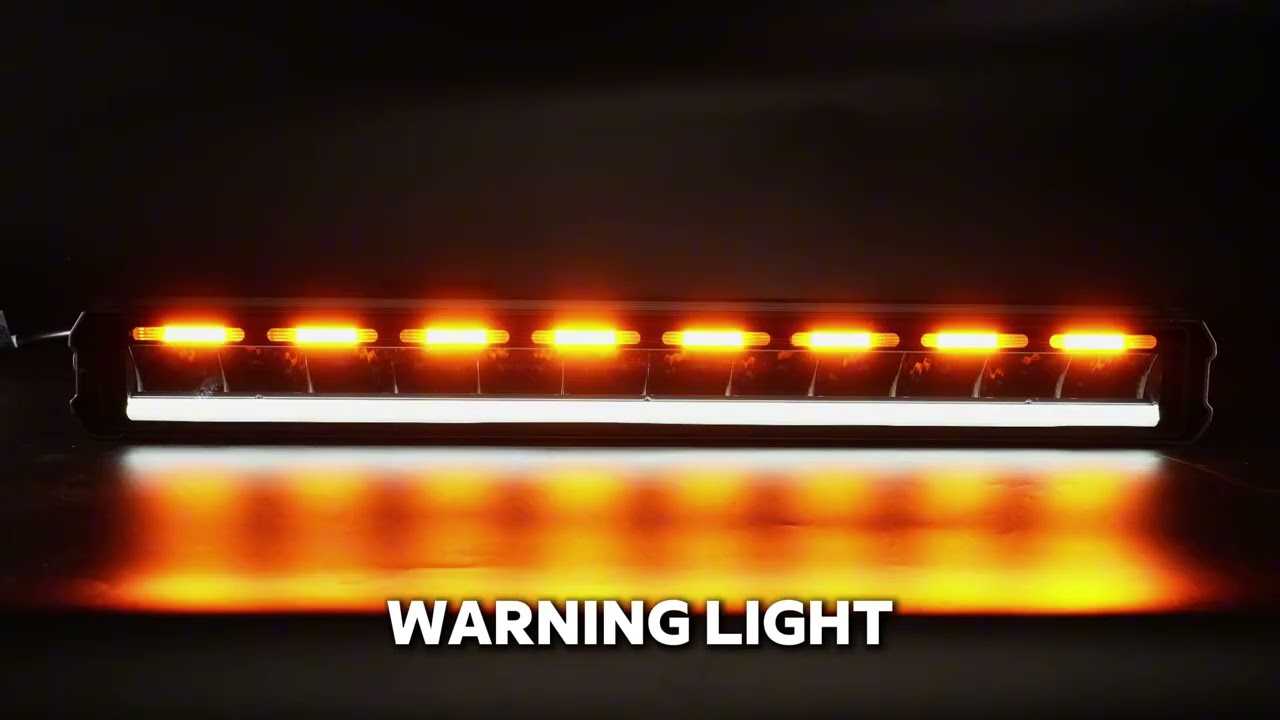 Led bar, Lumina alba si portocalie puternica, de inalta calitate, DRL, 7800LM, 58,4 cm 12-24V