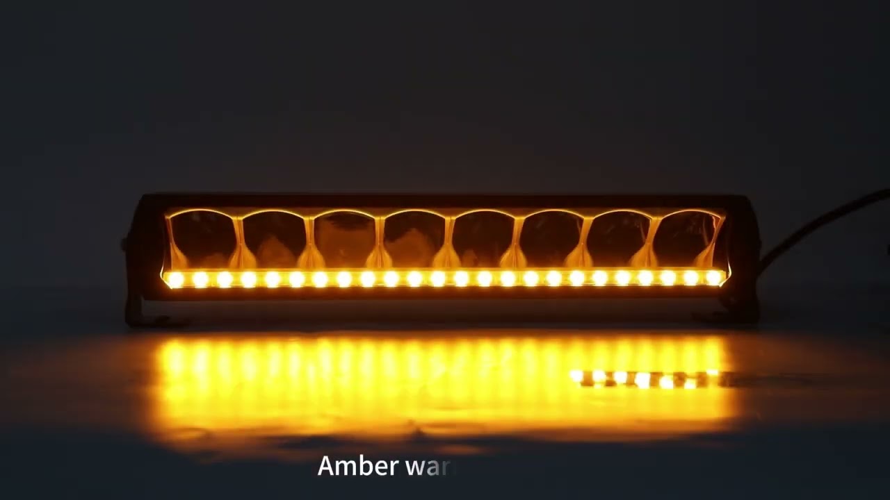 Bară LED Girofar, lumină albă puternică și lumină portocalie de avertizare, calitate înaltă, DRL, 80W, 5500lm, 45cm, 12-24V