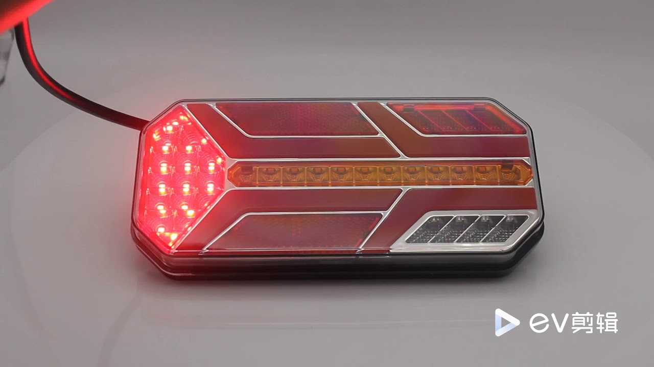 Set de Lampe Spate LED, 235x110mm, 7 functii, Semnalizare Dinamica, Stanga si Dreapta 12-24V