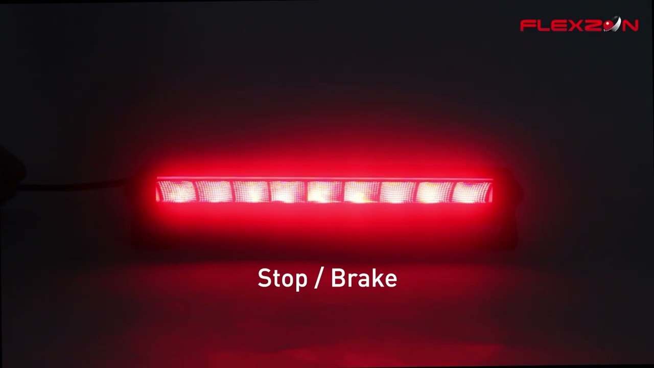 35cm / 14" LED Stop multifunctional cu semnalizare, marsarier si avertizare R65 – 10/80V, IP67/IP69K