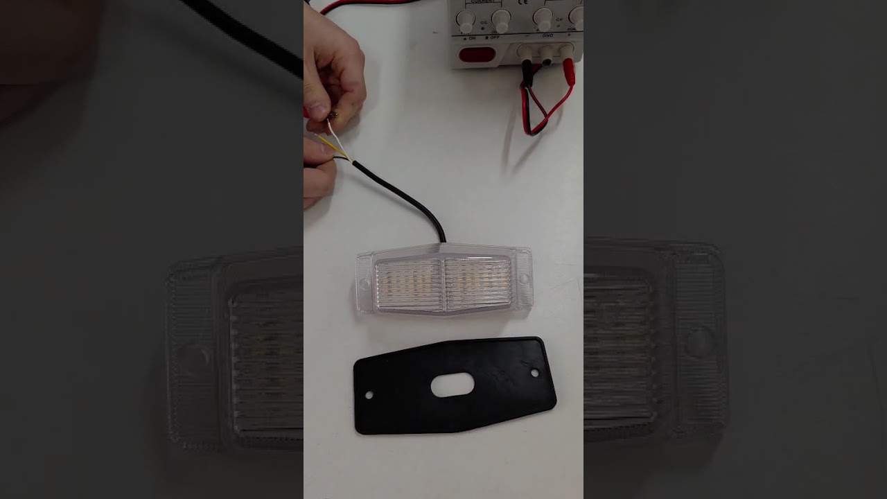 Lampa laterala Gabarit LED Stationara cu 2 Lumini - Galben/Alb 24 LED-uri 24V