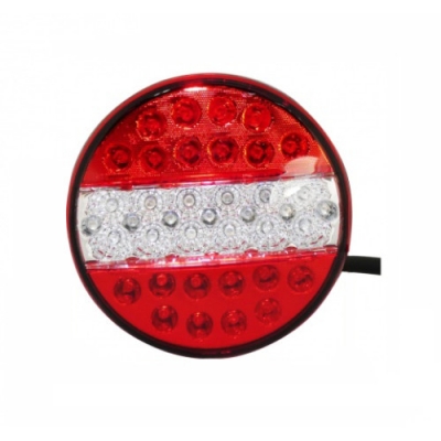 Lampa Auto LED Spate Flexzon,Rotunda ( Tip Hamburger) 3, Ø140mm , Remorca, Camion, Trailer, 12V-24V