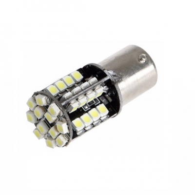 Set 2X Becuri Led Flexzon, 44 SMD,1156 P21W, 12V, Canbus, Lumina Rosie