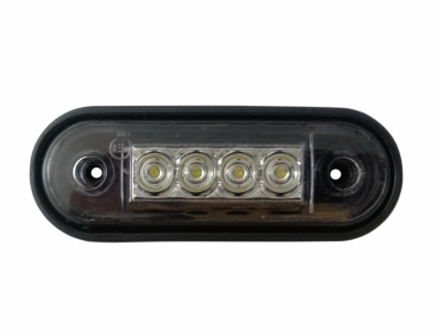 Set 10X Lampa Laterala Flexzon, Gabarit, Spatele Curbat a se Potrivi Rollbar, Bullbar, 4 LED-uri, Alba, 12V-24V