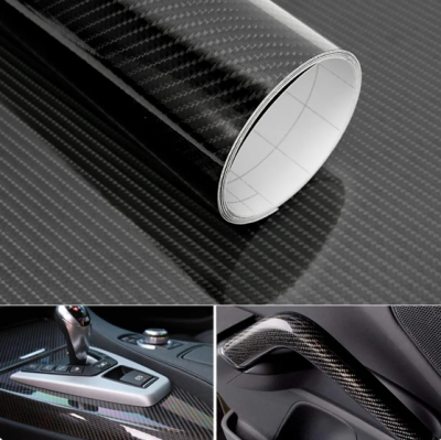 Folie decorativa auto 5D, 1.52 X 18m, negru carbon