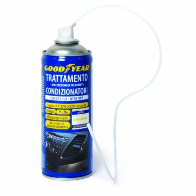 Spray pentru dezinfectarea și curățarea sistemului de climatizare și aer condiționat de 450 ml Goodyear