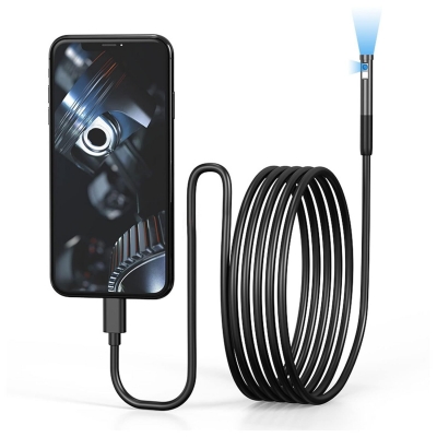 Camera Endoscop Pentru telefonul iPhone cu sistem de operare iOS, cu un cablu de 1.5 metri