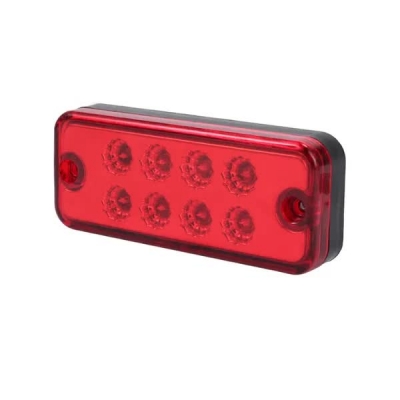 Indicator LED, marker 99-40 mm 12V, rosu