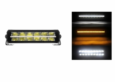 Bară LED de 30 cm 12V - 24V design Piano lumină albă și portocalie pentru gabarit ceață de înaltă calitate 4000LM