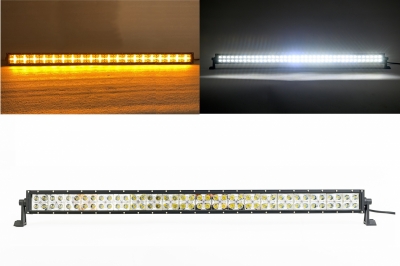  100cm LED Bar Flash Galben Cross DRL 12V-24V Spot Beam 80 Leduri 10 200 lumen 240W