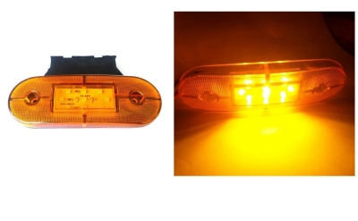 Led marker gabarit pentru camioane autobuz furgoneta remorca rulota 24V galben