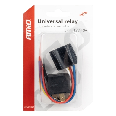 Relay universal pentru automobil cu 5 pini, 12V, 40A