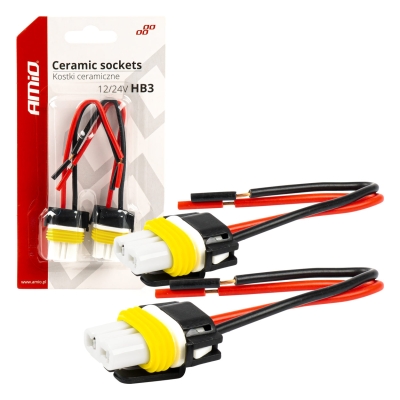 Bucșe ceramice pentru becuri cu bază HB3-9005 12V-24V