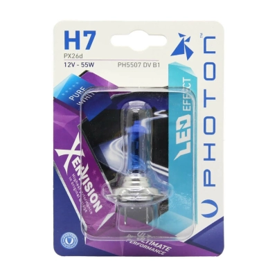 1 bucată bec halogen H7 12V 55W PX26D în blister, lumină albă Xen Vision PHOTON