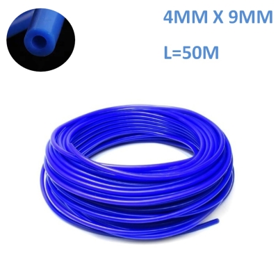 Tub flexibil de silicon pentru vid 4 x 9 mm, 50 M