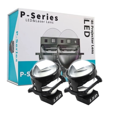 Kit 2x Lupe Bi-Led 3″ Faza scurta/Faza lunga, G2 P Seria, 120W, 6000K, 8000lm, 12V +500 % Luminozitate