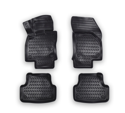 Set covorase auto din cauciuc tip tavita 3D X-SERIES pentru SEAT LEON 3 2012-2020