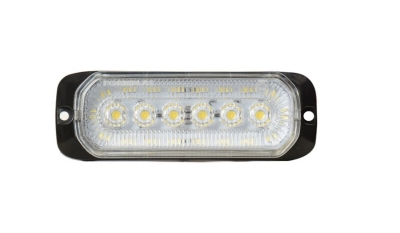 24 LED Poziție Lumină pentru Asistență Rutieră cu 2 Funcții, Lumină Albă Gabarit și Flash Intermitent 12V-24V