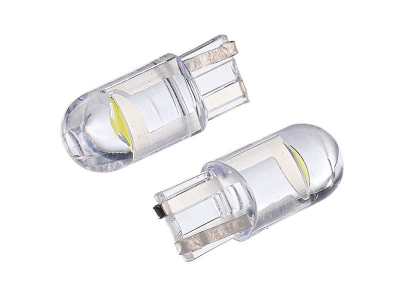 Set de 2 bucăți Blister T10 LED Lămpi cu cristale LED de tip gabarit W5W tehnologie COB 12V