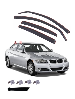 Set de 4 Paravanturi auto de vânt pentru geamuri față și spate, pentru BMW 3 SERIES E90 SEDAN 2006-2011