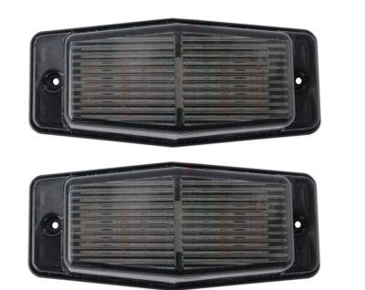 Set Lampi LED semnalizare, gabarit 12–24V cu 12 LED-uri – sticla opaca, lumina portocalie