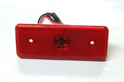 Lampa gabarit 12V cu 4 LED-uri SMD – 110 mm x 40 mm, lumina rosie