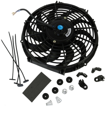 Ventilator auto universal electric pentru Radiator – 12 inch, 12V, 80W, ABS si otel, silentios