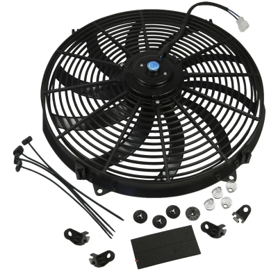 Ventilator auto universal electric pentru Radiator – 16 inch, 12V, 160W, ABS si otel, silentios