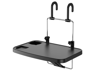 Masuta auto multifunctionala pliabila, montaj pe volan sau scaun, Negru