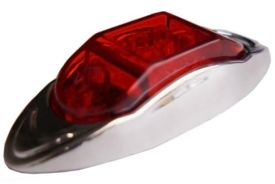 Lampa gabarit LED 24V, 6 LED-uri SMD, 100-42mm, Rosu