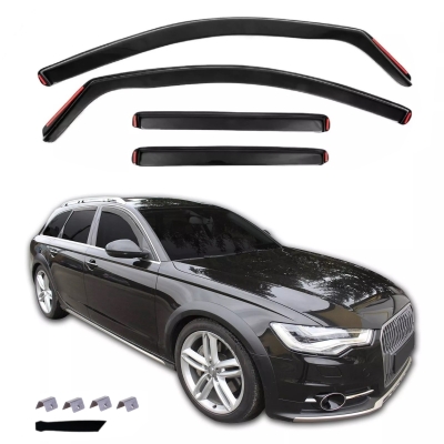 Set de 4 Paravanturi auto de vant pentru geamuri fata si spate pentru AUDI A6 C7 5 usi COMBI WAGON 2011-2018 