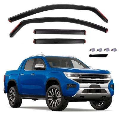Set de 4 Paravanturi auto de vant pentru geamuri fata si spate pentru VW Amarok (Double‑Cab) 2022+