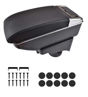 Cotiera pentru VW Golf V MK5, VI MK6, VW Jetta V MK5, piele ecologica - Negru