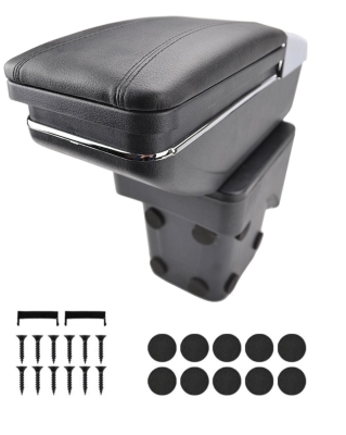 Cotiera pentru Ford Focus MK2 2005–2011 set montaj inclus, piele ecologica – Negru