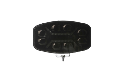 Far LED cu funcție DRL, lumină albă/galbenă – Carcasă fumurie – 12-24V, pentru jeep, camion, utilaje agricole și altele