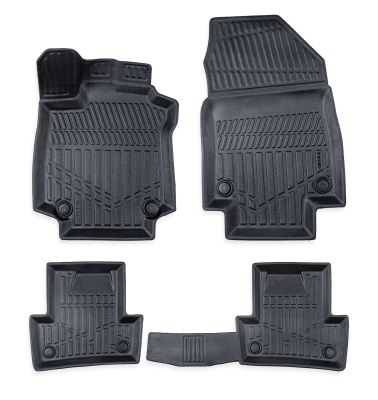 Set covorase auto din cauciuc tip tavita 3D Erpassan pentru RENAULT CLIO IV 2012-2019