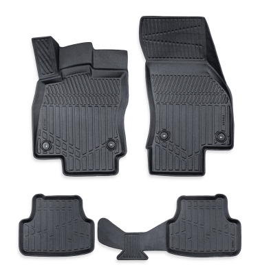 Set covorase auto din cauciuc tip tavita 3D Erpassan pentru SKODA KAROQ 2018+