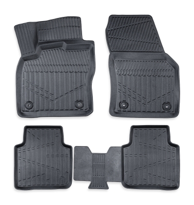 Set covorase auto din cauciuc tip tavita 3D Erpassan pentru SKODA KODIAQ I 2016-2023