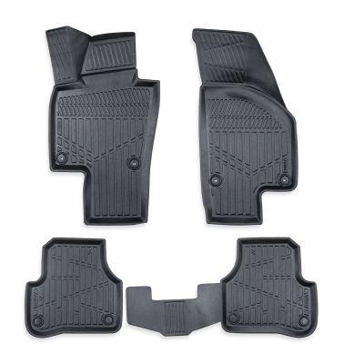 Set covorase auto din cauciuc tip tavita 3D Erpassan pentru VW PASSAT B7 2011-2014