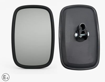 Oglinda laterala exterioara universala pentru vedere inapoi 26x17 cm pentru camion, autobuz, utilaje de construcții si agricole, excavatoare, autorulote etc.