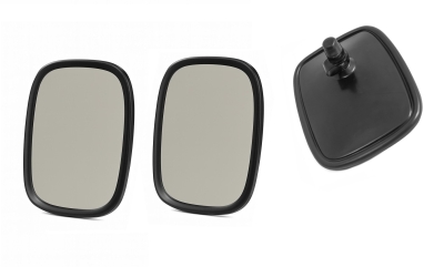 Set 2 oglinzi retrovizoare exterioare universale laterale 18.5 x 14 cm pentru camion, motostivuitor, utilaje de constructii si agricole, excavatoare, rulote, microbuze si altele.