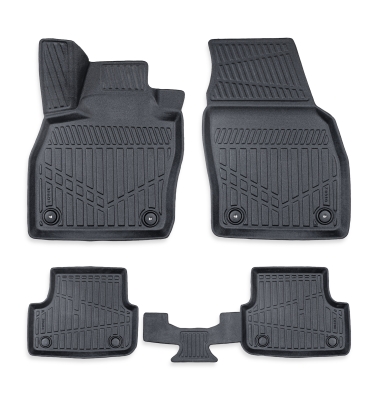 Set covorase auto din cauciuc tip tavita 3D Erpassan pentru VW POLO VI 2017+