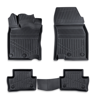 Set covorase auto din cauciuc tip tavita 3D Erpassan pentru NISSAN QASHQAI II (J11) 2013-2021