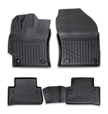 Set covorase auto din cauciuc tip tavita 3D Erpassan pentru TOYOTA COROLLA CROSS 2020+