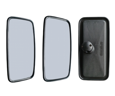 Set 2 bucati Oglinda Universala pentru vedere din spate cu baza 375 mm x 190 mm pentru camion, autobuz, utilaje de constructii si agricole, excavatoare, rulote si altele.