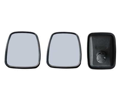 Set 2 bucati Oglinda laterala exterioara universală cu unghi larg 220 x 175 mm pentru camioane, autobuze, utilaje de constructii si agricole, excavatoare, rulote etc.