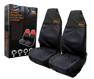 Set 2 buc. Protectii universale impermeabile din nailon pentru scaune auto – Negru