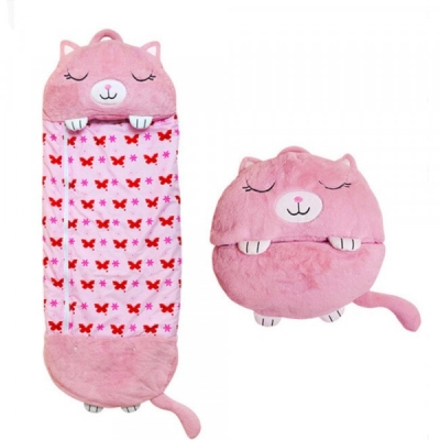 Sac de dormit pentru copii Happy Nappers "Unicorn" – perna si sac de dormit intr-unul singur 180x70 cm